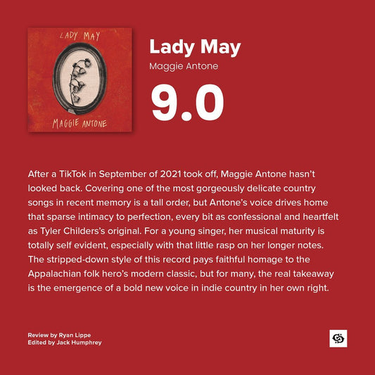 COUNTRY CENTRAL: 9.0 REVIEW OF “LADY MAY”