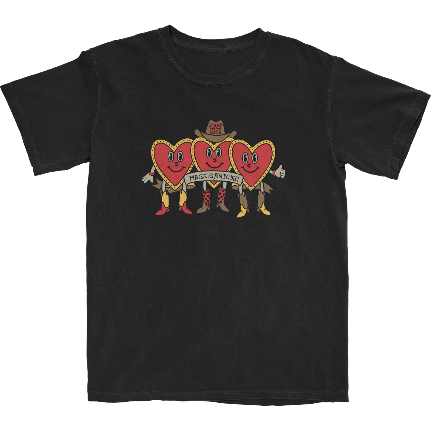 Maggie Antone Love Big Tee-Black