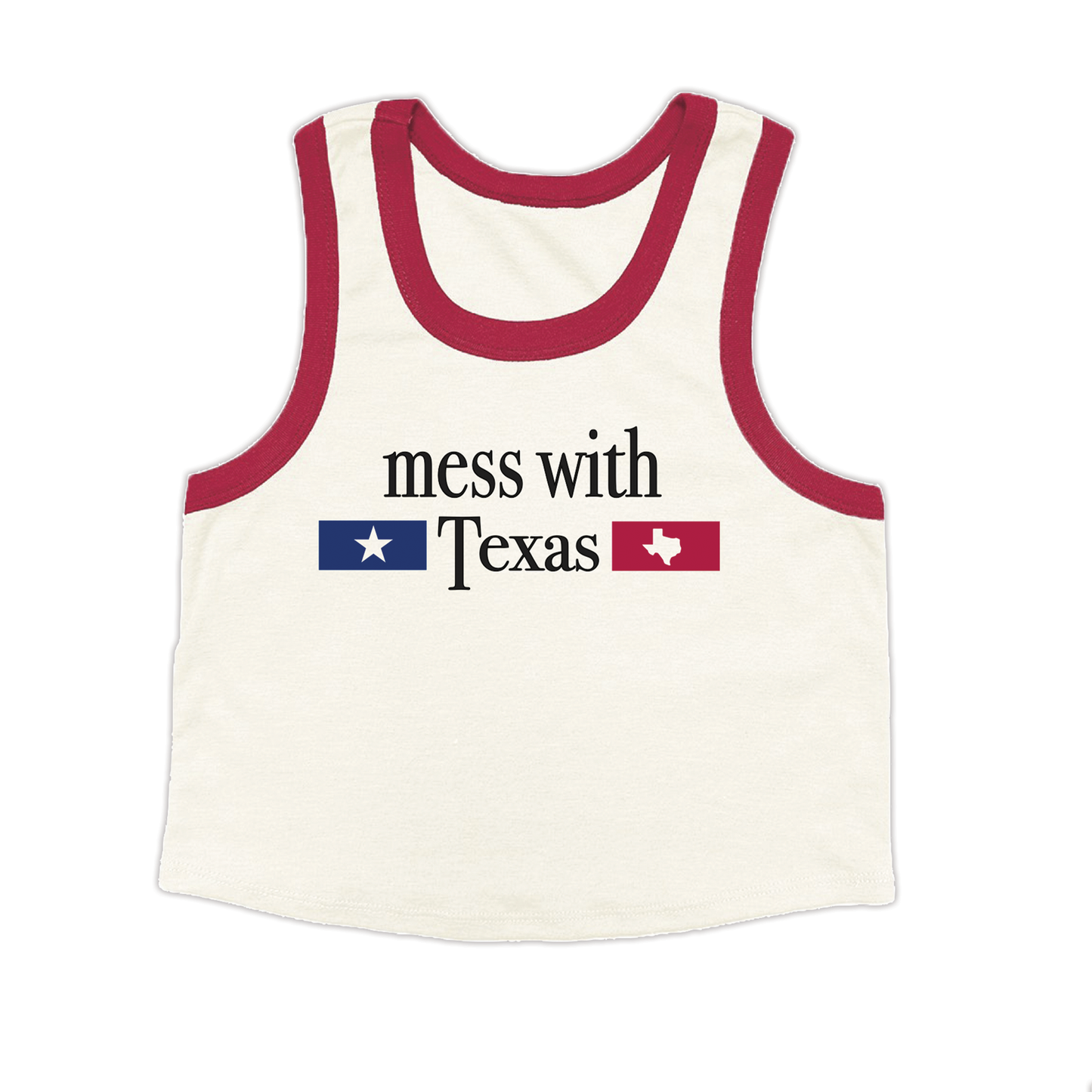 Mess With Texas Cropped Tank Top