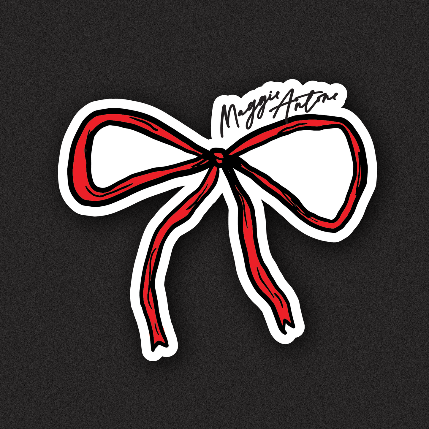 Maggie Antone Bow Sticker